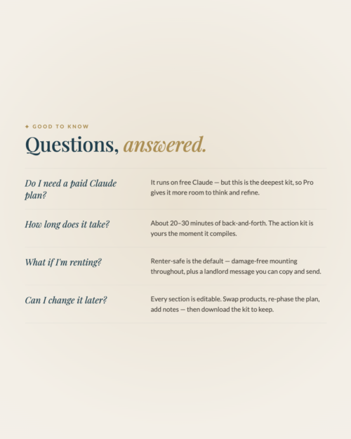 [AI] The Interior Advisor & Action Kit — Designer Consultation