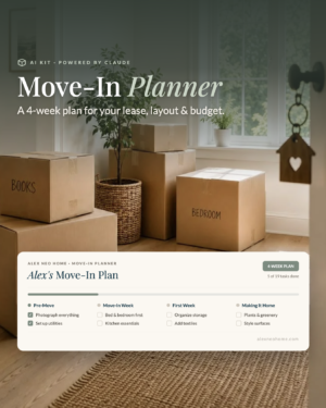 [AI] Renter's Move-In Planner — Interactive Move-In Timeline