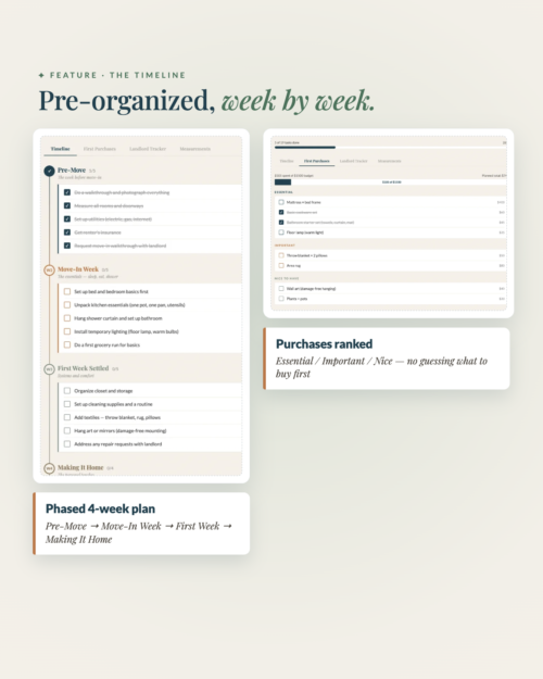 [AI] Renter's Move-In Planner — Interactive Move-In Timeline