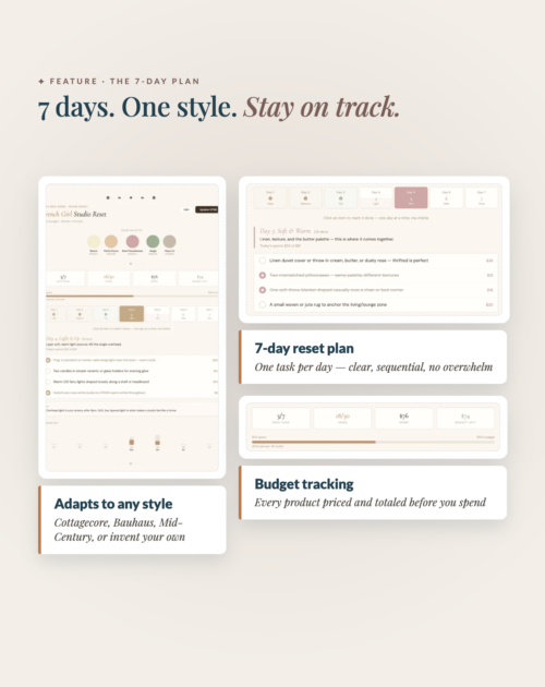 [AI] The Room Reset — Smart 7-Day Style Plan