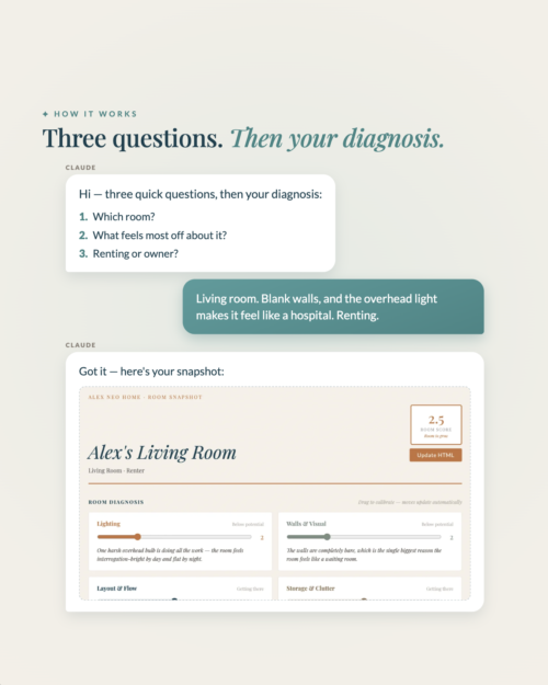 [AI] Room Snapshot — Interactive Room Diagnostic