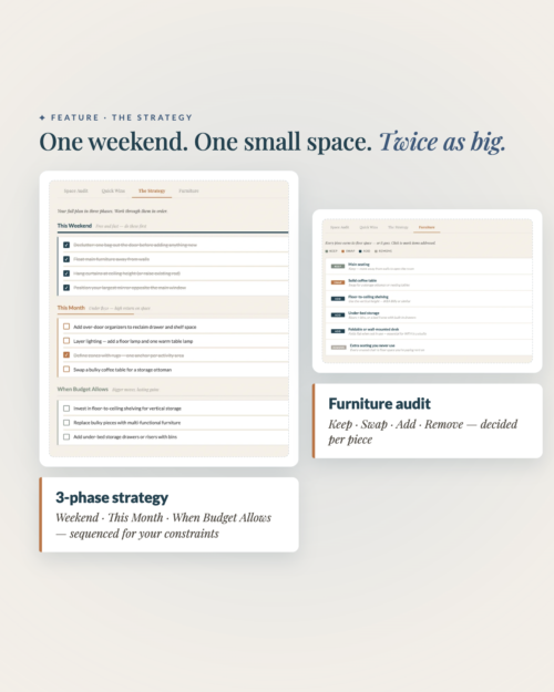 [AI] Small Space Solver — Smart Plan for Small Apartments